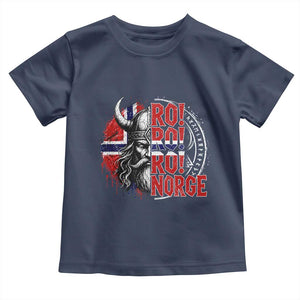 Ro Ro Norge Norway Flag Toddler T Shirt Cool Norwegian Viking TS14 Navy Print Your Wear