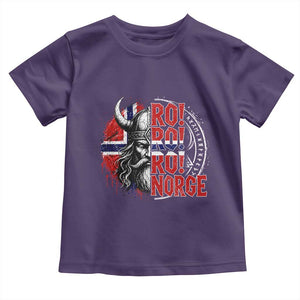 Ro Ro Norge Norway Flag Toddler T Shirt Cool Norwegian Viking TS14 Purple Print Your Wear