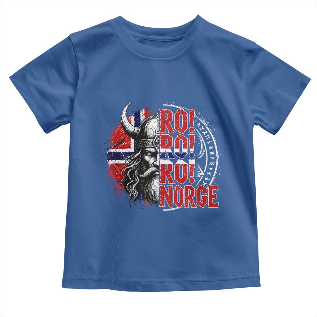 Ro Ro Norge Norway Flag Toddler T Shirt Cool Norwegian Viking TS14 Royal Blue Print Your Wear