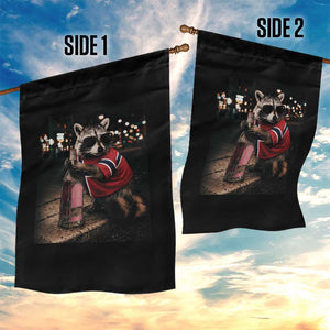 Funny Raccoon Whiskey Sunglasses Norwegian Flag Garden Flag Viral Trash Panda Football Texas Souvenir Meme TS14 Print Your Wear