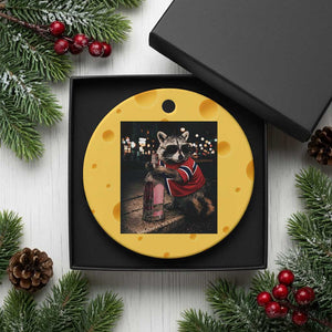 Funny Raccoon Whiskey Sunglasses Norwegian Flag Ceramic Ornament Viral Trash Panda Football Texas Souvenir Meme TS14 1pc Yellow Cheese Print Your Wear