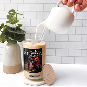 Funny Raccoon Whiskey Sunglasses Norwegian Flag Glass Can Viral Trash Panda Football Texas Souvenir Meme TS14 Print Your Wear