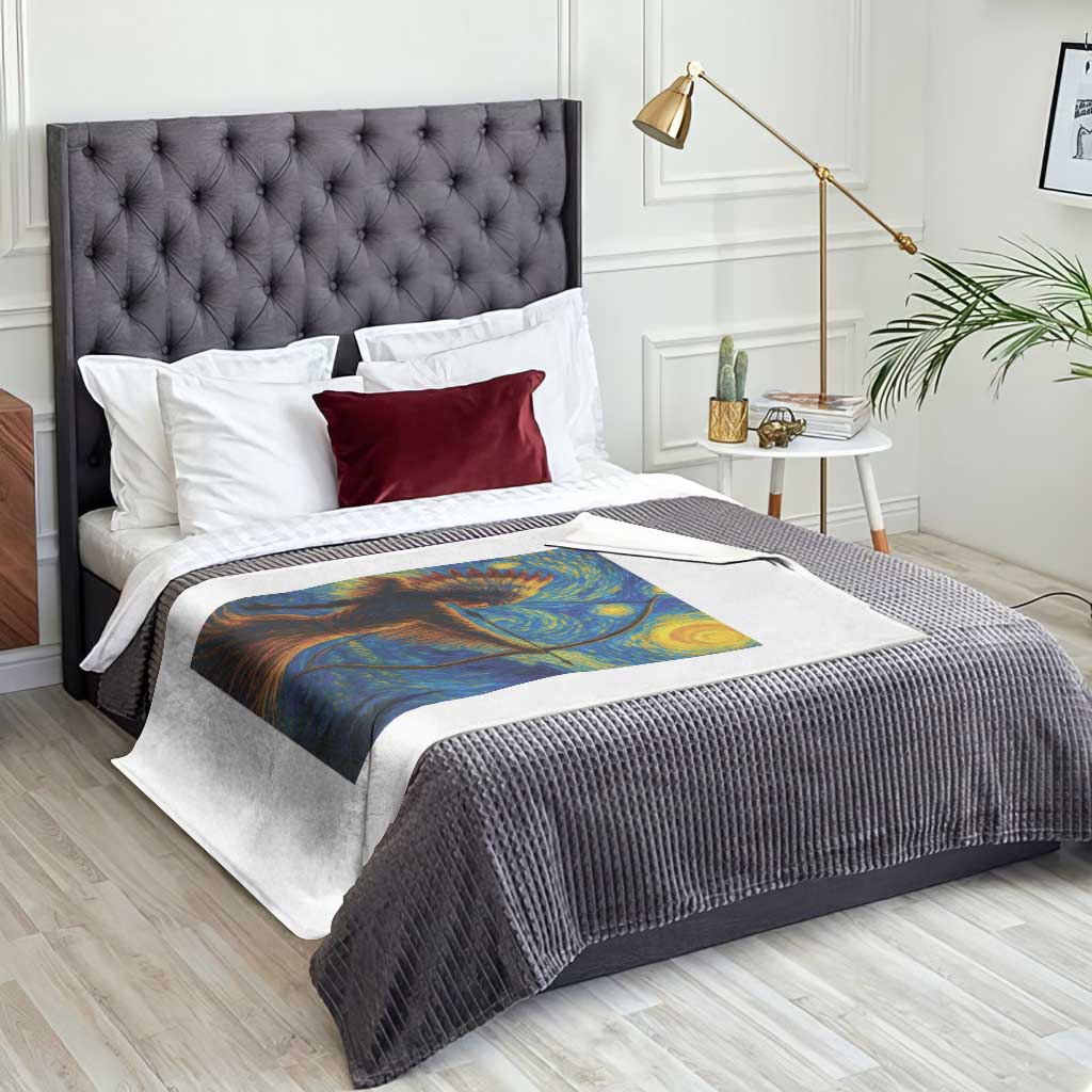 Native American Indian Women Throw Blanket Starry Night Indigenous Pride TS14 Print Your Wear