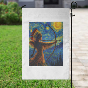 Native American Indian Women Garden Flag Starry Night Indigenous Pride TS14 Print Your Wear