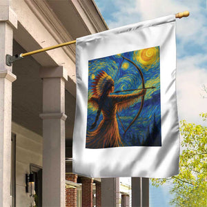 Native American Indian Women Garden Flag Starry Night Indigenous Pride TS14 Print Your Wear