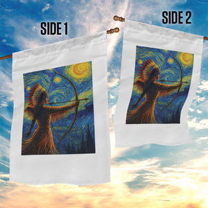 Native American Indian Women Garden Flag Starry Night Indigenous Pride TS14 Print Your Wear