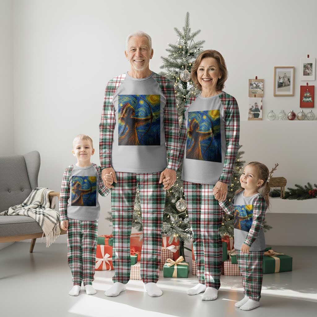 Native American Indian Women Plaid Pajama Set Starry Night Indigenous Pride TS14 Christmas Plaid Print Your Wear