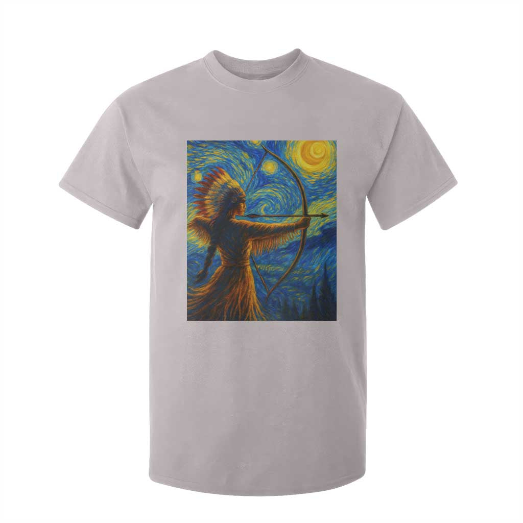 Native American Indian Women T Shirt For Kid Starry Night Indigenous Pride TS14 Ice Gray Print Your Wear