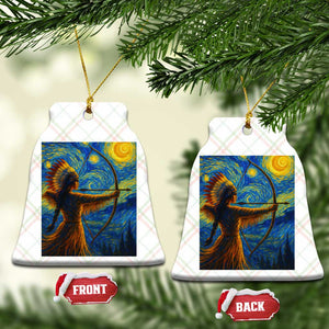 Native American Indian Women Ceramic Ornament Starry Night Indigenous Pride TS14 Print Your Wear