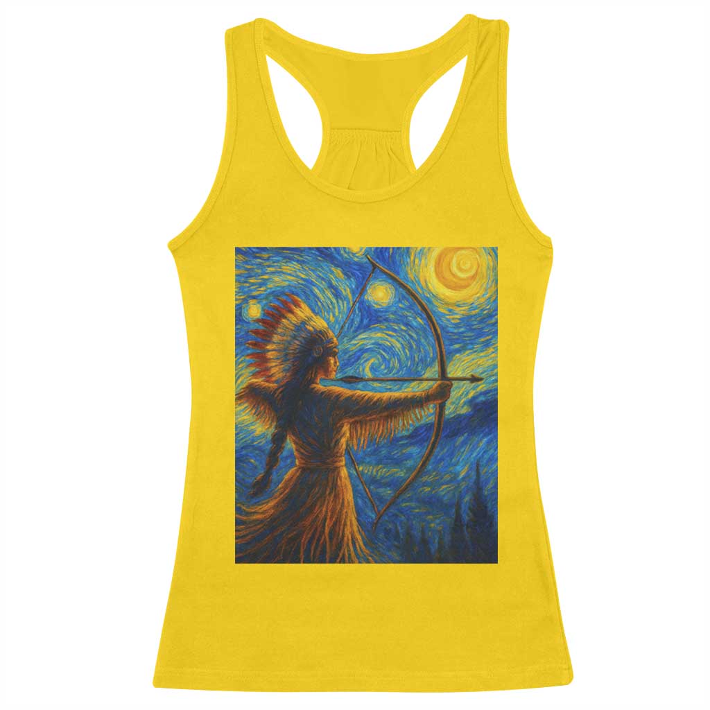 Native American Indian Women Racerback Tank Top Starry Night Indigenous Pride TS14 Daisy Print Your Wear