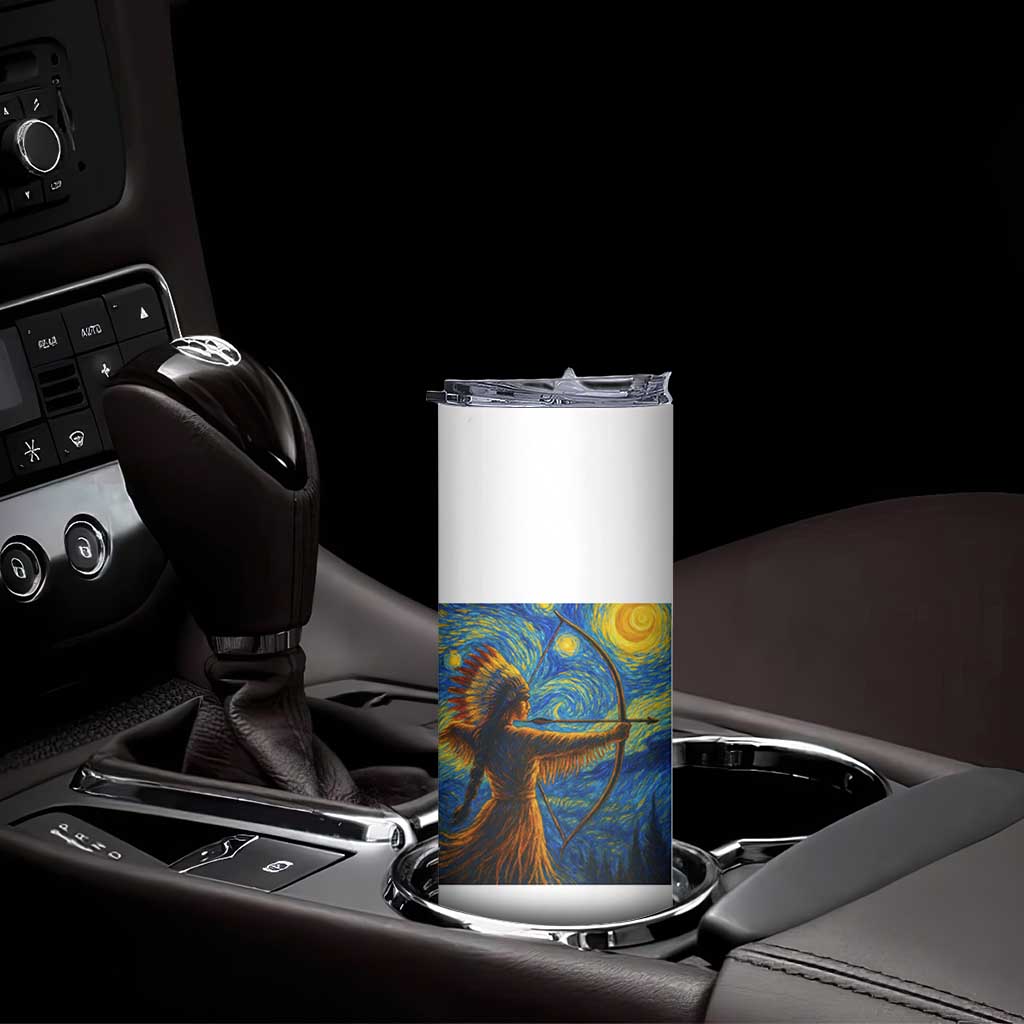 Native American Indian Women Skinny Tumbler Starry Night Indigenous Pride TS14 Print Your Wear