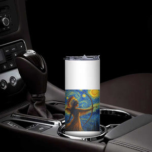 Native American Indian Women Skinny Tumbler Starry Night Indigenous Pride TS14 Print Your Wear