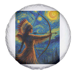 Native American Indian Women Spare Tire Cover Starry Night Indigenous Pride TS14 Print Your Wear