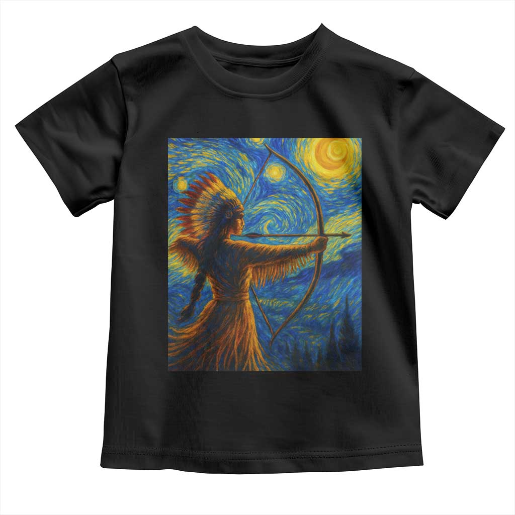 Native American Indian Women Toddler T Shirt Starry Night Indigenous Pride TS14 Black Print Your Wear
