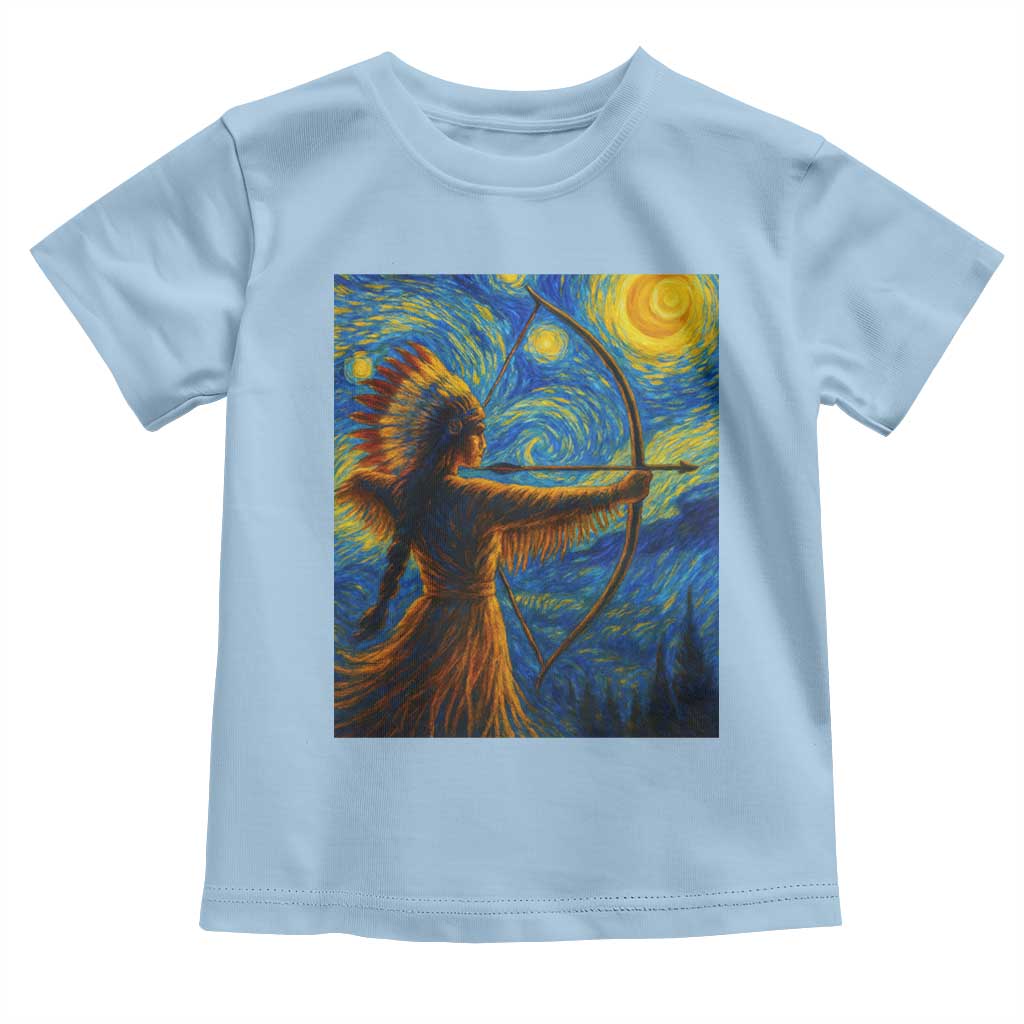 Native American Indian Women Toddler T Shirt Starry Night Indigenous Pride TS14 Light Blue Print Your Wear