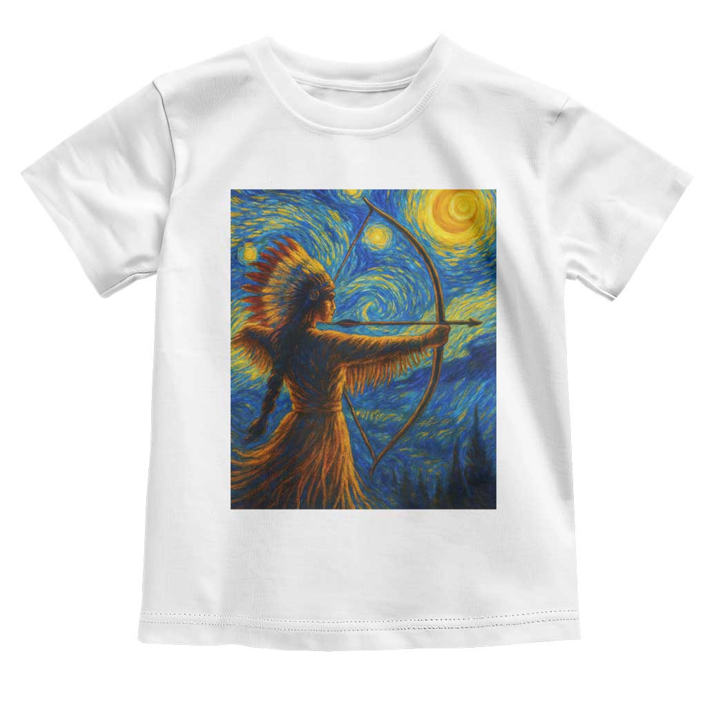 Native American Indian Women Toddler T Shirt Starry Night Indigenous Pride TS14 White Print Your Wear