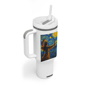 Native American Indian Women Tumbler With Handle Starry Night Indigenous Pride TS14 Print Your Wear