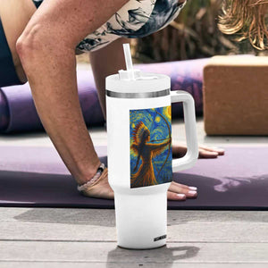 Native American Indian Women Tumbler With Handle Starry Night Indigenous Pride TS14 Print Your Wear