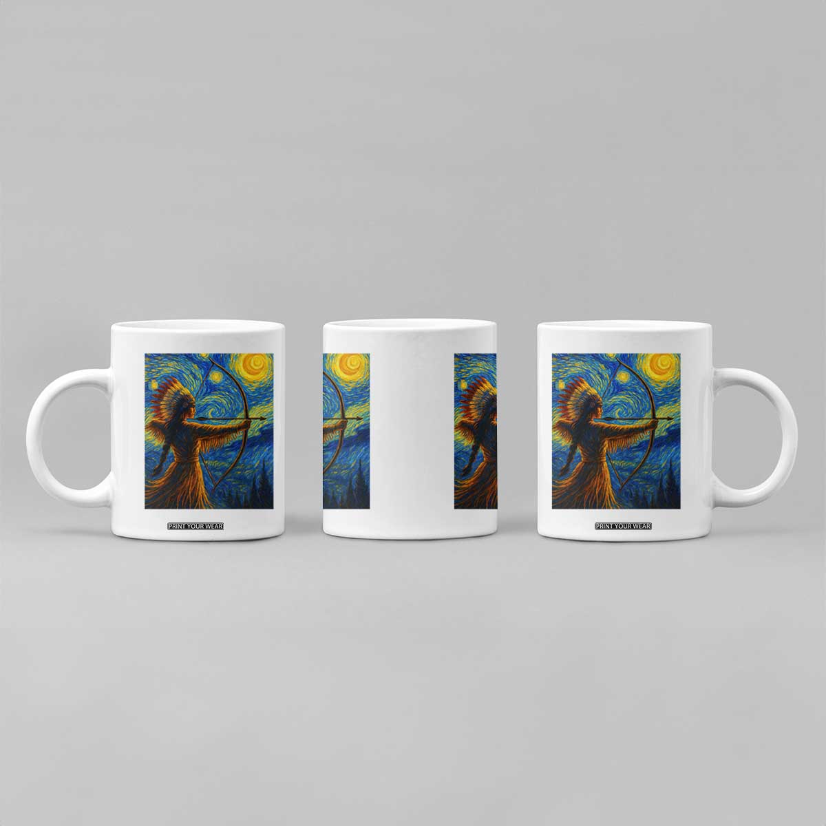 Native American Indian Women Coffee Mug Starry Night Indigenous Pride TS14 Print Your Wear