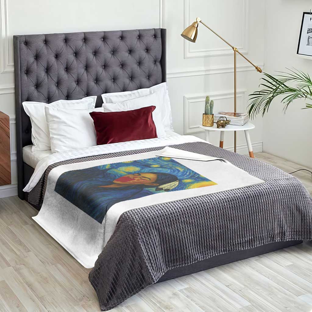 Native American MMIW Throw Blanket Starry Night Indigenous People Day TS14 Print Your Wear