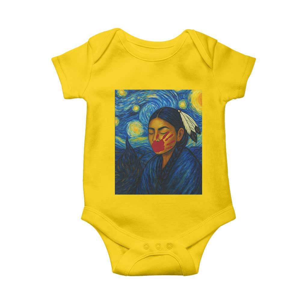Native American MMIW Baby Onesie Starry Night Indigenous People Day TS14 Daisy Print Your Wear