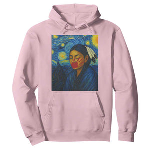 Native American MMIW Hoodie Starry Night Indigenous People Day TS14 Light Pink Print Your Wear