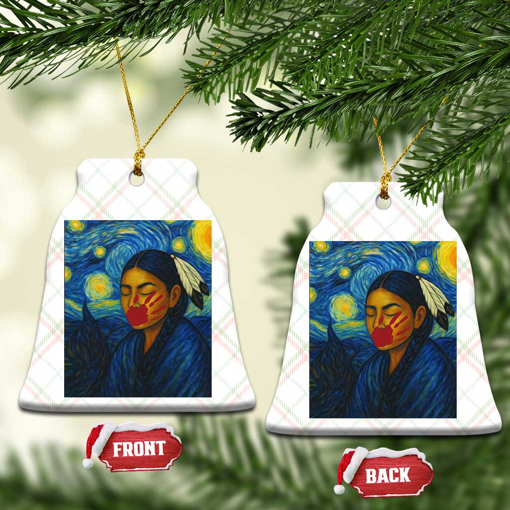 Native American MMIW Ceramic Ornament Starry Night Indigenous People Day TS14 Print Your Wear