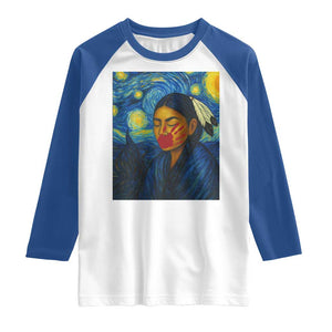 Native American MMIW Raglan Shirt Starry Night Indigenous People Day TS14 White Royal Print Your Wear