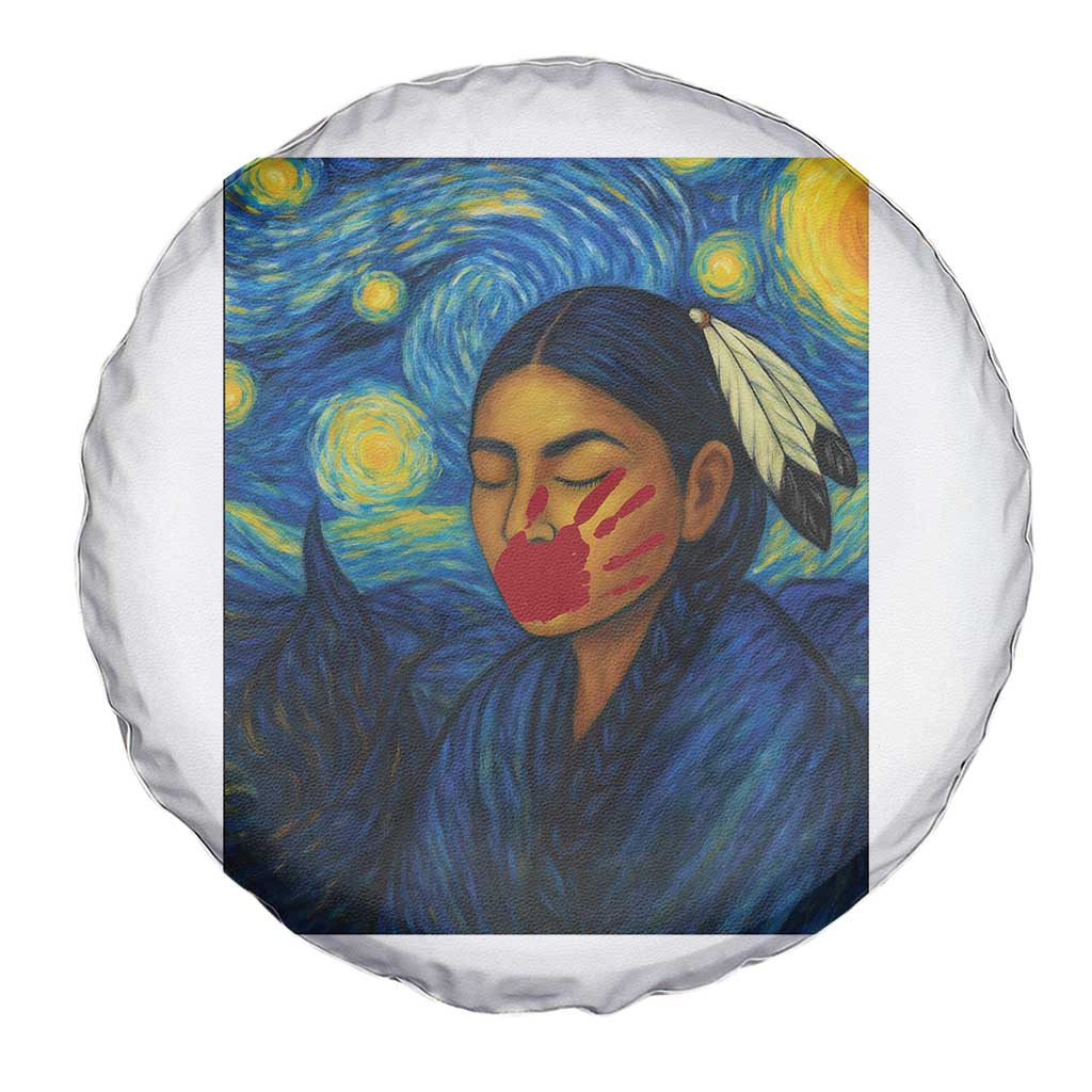 Native American MMIW Spare Tire Cover Starry Night Indigenous People Day TS14 Print Your Wear