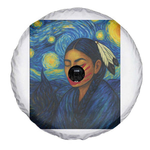 Native American MMIW Spare Tire Cover Starry Night Indigenous People Day TS14 Print Your Wear