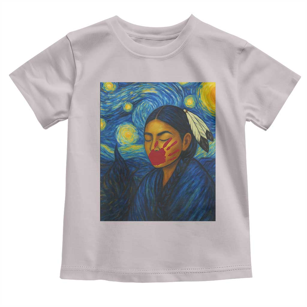 Native American MMIW Toddler T Shirt Starry Night Indigenous People Day TS14 Ice Gray Print Your Wear