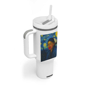 Native American MMIW Tumbler With Handle Starry Night Indigenous People Day TS14 Print Your Wear