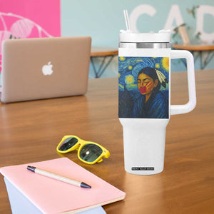 Native American MMIW Tumbler With Handle Starry Night Indigenous People Day TS14 Print Your Wear
