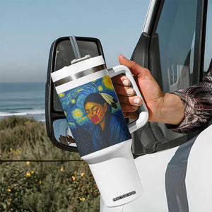 Native American MMIW Tumbler With Handle Starry Night Indigenous People Day TS14 Print Your Wear