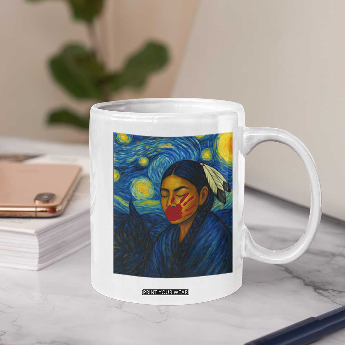 Native American MMIW Coffee Mug Starry Night Indigenous People Day TS14 Print Your Wear