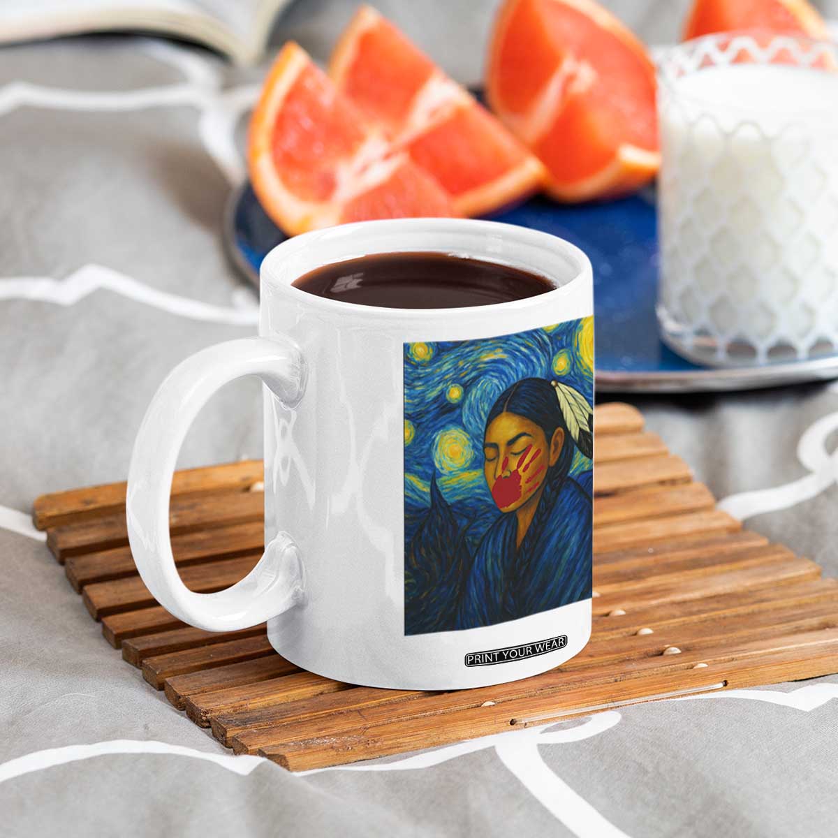Native American MMIW Coffee Mug Starry Night Indigenous People Day TS14 Print Your Wear