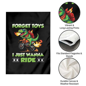 Motocross Dirt Bike Boys Garden Flag Forget Toys I Just Wanna Ride TS14 Print Your Wear