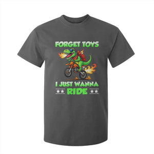 Motocross Dirt Bike Boys T Shirt For Kid Forget Toys I Just Wanna Ride TS14 Dark Heather Print Your Wear