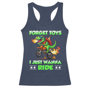 Motocross Dirt Bike Boys Racerback Tank Top Forget Toys I Just Wanna Ride TS14 Navy Print Your Wear