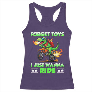 Motocross Dirt Bike Boys Racerback Tank Top Forget Toys I Just Wanna Ride TS14 Purple Print Your Wear