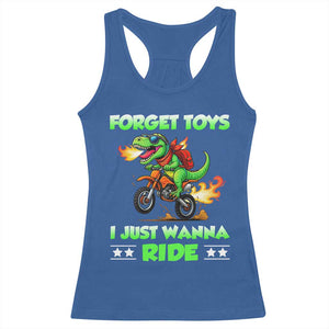 Motocross Dirt Bike Boys Racerback Tank Top Forget Toys I Just Wanna Ride TS14 Royal Blue Print Your Wear