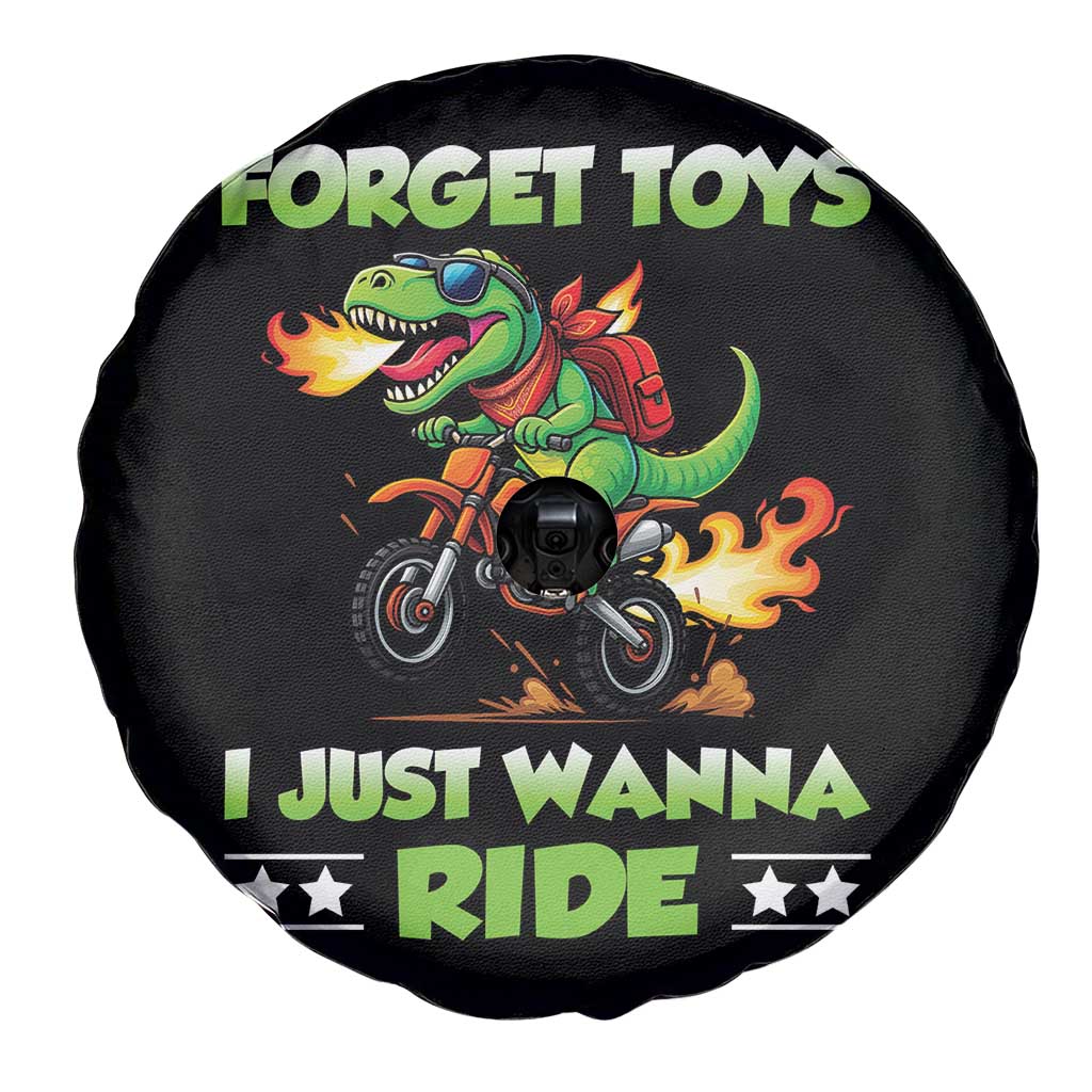Motocross Dirt Bike Boys Spare Tire Cover Forget Toys I Just Wanna Ride TS14 Print Your Wear