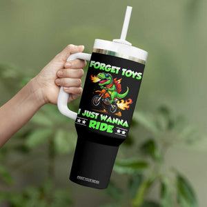 Motocross Dirt Bike Boys Tumbler With Handle Forget Toys I Just Wanna Ride TS14 Print Your Wear