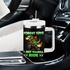 Motocross Dirt Bike Boys Tumbler With Handle Forget Toys I Just Wanna Ride TS14 Print Your Wear