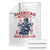 Funny Skeleton Motorcycle Throw Blanket American Motorcycle Indian Bikers Club TS14 White Print Your Wear