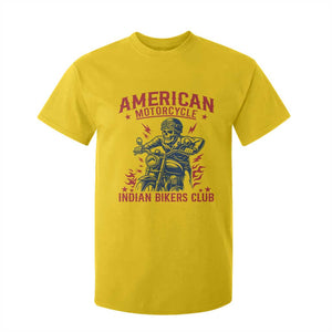 Funny Skeleton Motorcycle T Shirt For Kid American Motorcycle Indian Bikers Club TS14 Daisy Print Your Wear