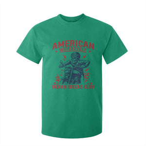 Funny Skeleton Motorcycle T Shirt For Kid American Motorcycle Indian Bikers Club TS14 Irish Green Print Your Wear