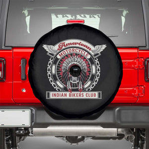 Native American Indian Chief Skull Motorcycle Headdress Spare Tire Cover TS14 Black Print Your Wear
