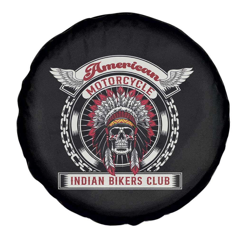 Native American Indian Chief Skull Motorcycle Headdress Spare Tire Cover TS14 Print Your Wear
