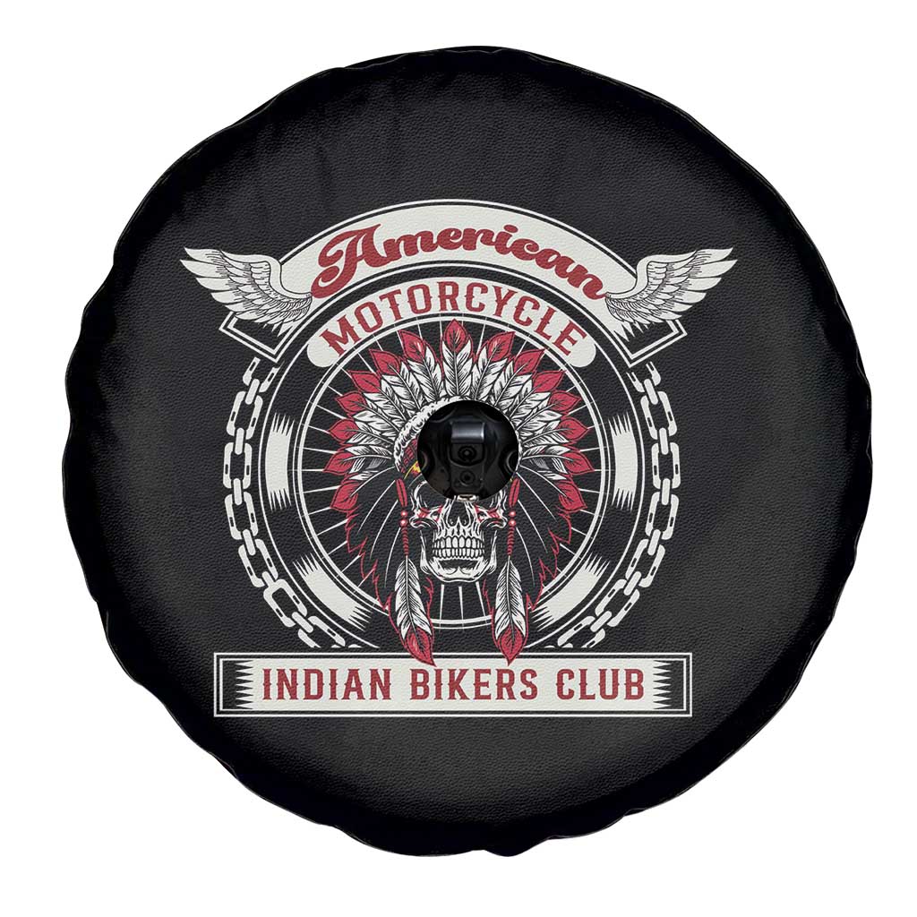 Native American Indian Chief Skull Motorcycle Headdress Spare Tire Cover TS14 Print Your Wear